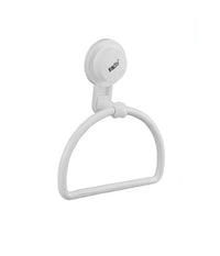 Anello Portasciugamani Asciugamano Attacco Ventosa Bianco Accessori Bagno 59542         