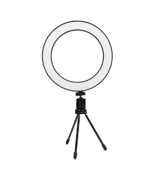 Anello Punto Luce Led Fotografia Makeup Video Diffusore Circolare 6" 16cm Dimmer         