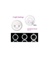 Anello Ring Light 36 Led Per Selfie Tiktok Ricaricabile Usb Illuminazione Cell         