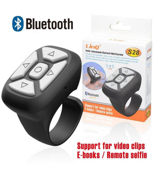 Anello Telecomando Bluetooth 15m Multifunzione Supporto Per Video Foto E-book S28         