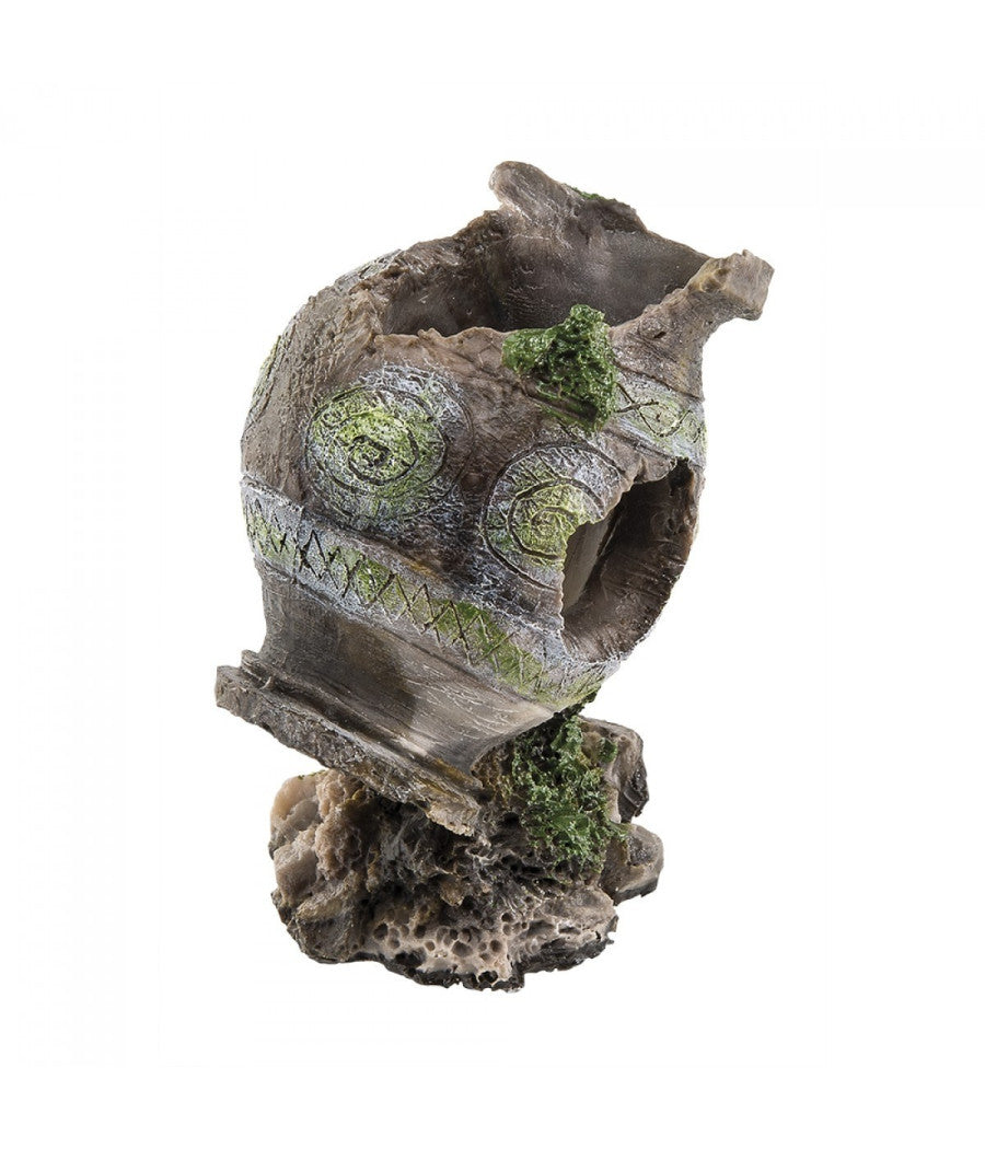 Anfora Media Per Acquario Nascondiglio Per Pesci Ideale Per Un Atmosfera Storica         