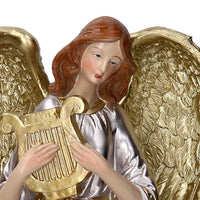 Angelo resina con chitarra oro cm 18,2x16,4h37,8