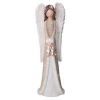 Angelo resina led oro cm 22x15h66