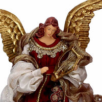 Angelo tessuto velluto rosso con lira cmh25,4