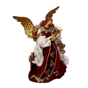 Angelo tessuto velluto rosso con lira cmh25,4