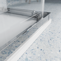 Box doccia 75x75 cm angolare scorrevole vetro 6mm trasparente h190 | Tenerife