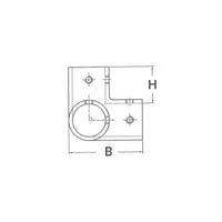 ANGOLARE INOX 3 VIE 90° Ø MM.25