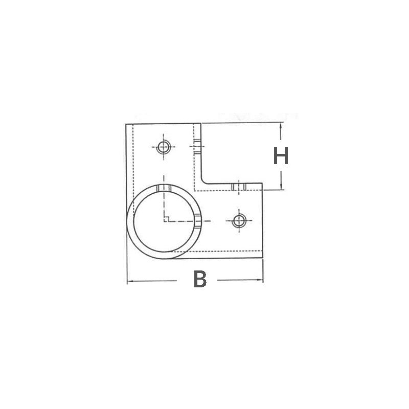 ANGOLARE INOX 3 VIE 90° Ø MM.25