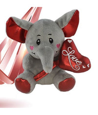 Animali Peluche Con Cuore Scritta Love Lamè 16cm San Valentino 3 Mod. Ass. 93642         