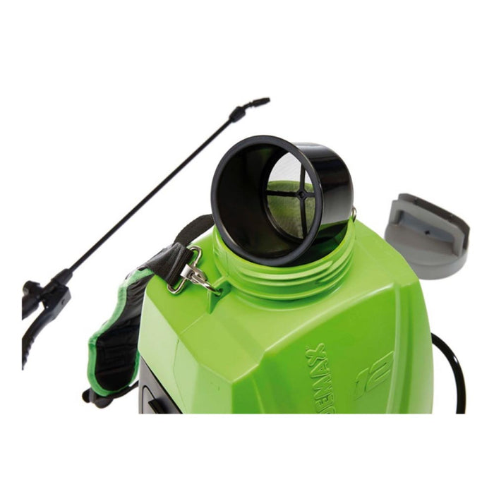 Pompa a zaino elettrica 12 litri futura verdemax giardinaggio agricoltura