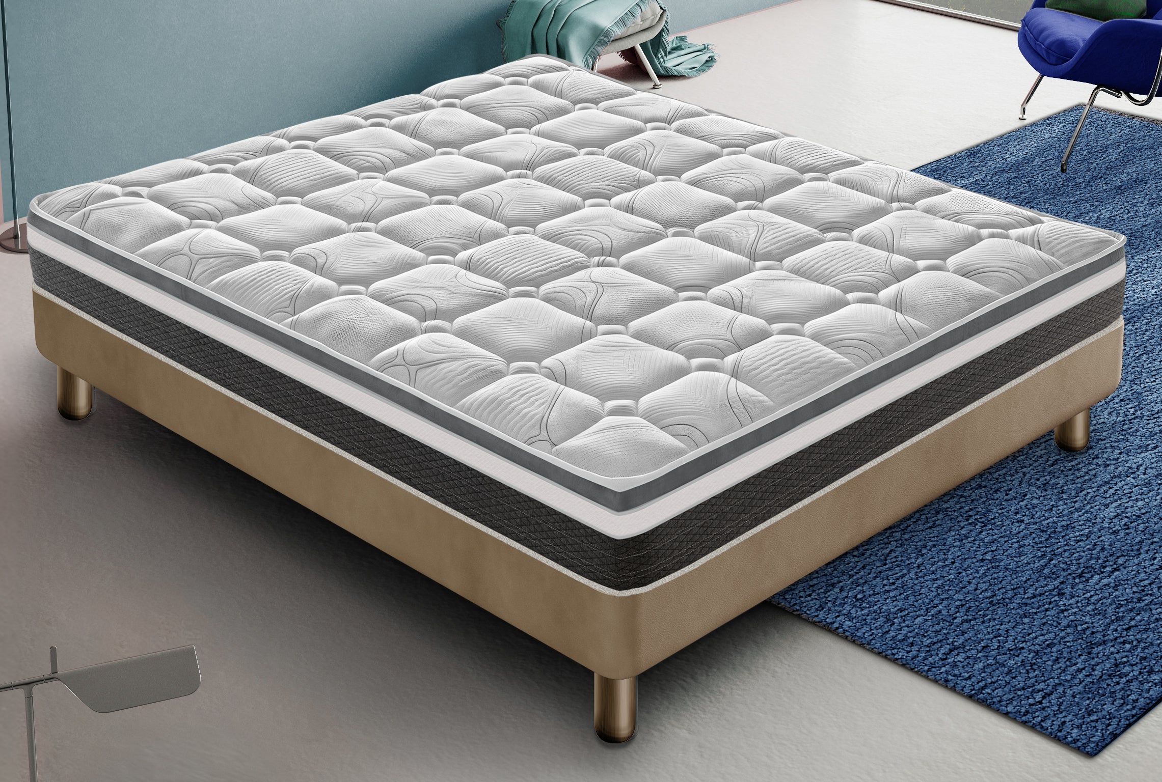 Materasso Singolo 90x200 in Memory Foam - Altezza 20 cm - Ortopedico – Modello Anna