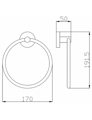 COLORADO Portatovagliolo in ottone bronzo 17 cm
