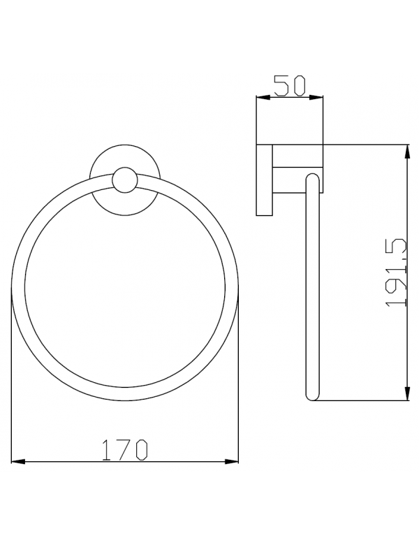 COLORADO Portatovagliolo in Ottone Grigio Metallo Lucido 17 cm
