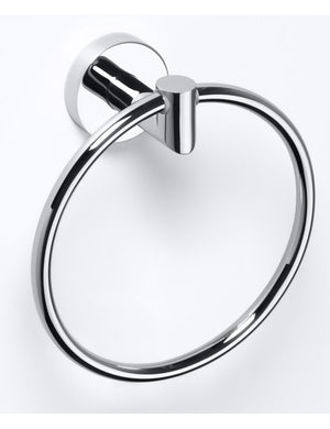 Anello asciugamani doccia OMEGA ottone cromato 16x19x5,5cm