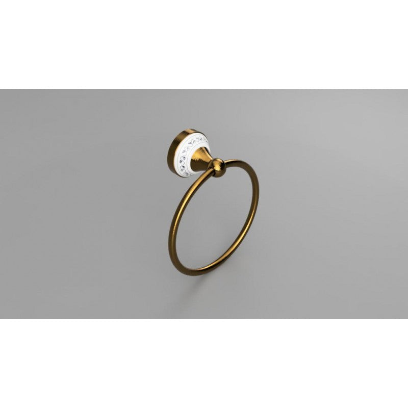 KERA Portatovaglioli in ottone e ceramica 20 x16,8 x7,4 cm