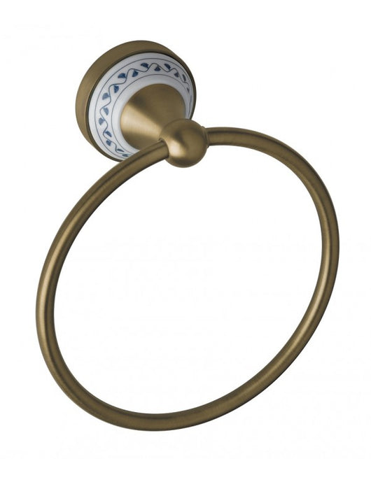 KERA Portatovaglioli in ottone e ceramica 20 x16,8 x7,4 cm