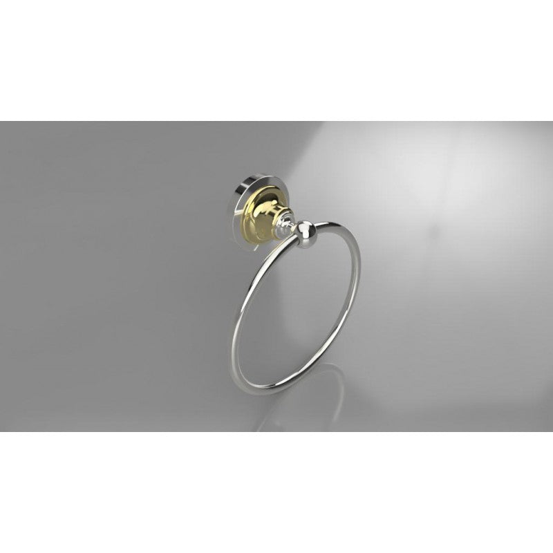 Portatovagliolo RETRO in Ottone Cromo-Oro 16x19x6,5 cm