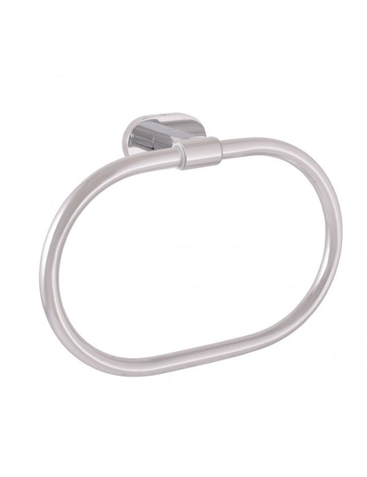 Portasalviette ovale YUKON in ottone cromato