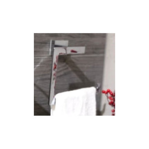 Portasciugamani rettangolare cromato PLAZA 13,5x6,5x21 cm