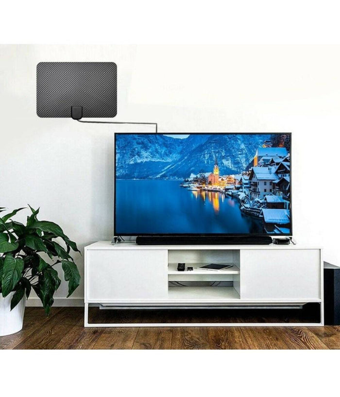 Trade Shop - Antenna Amplificata Tv Digitale Terrestre Interna Hdtv 1080p Vhf / Uhf 29db -