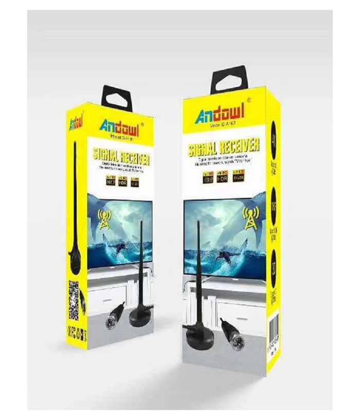 Antenna Di Segnale Tv Per Interni 1080p Base Magnetica Con Cavo Coassiale Q-a162         