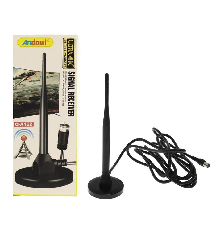 Antenna Di Segnale Tv Per Interni 1080p Base Magnetica Con Cavo Coassiale Q-a162         