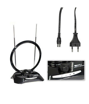 Antenna Digitale Terrestre Amplificata Interni Segnale Hd Vhf Uhf Hdtv 38dbi         