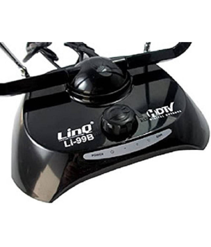 Antenna Digitale Tv Dvb-t Amplificata 38dbi Full Hd Vhf Uhf Portatile Auto Li-99b         