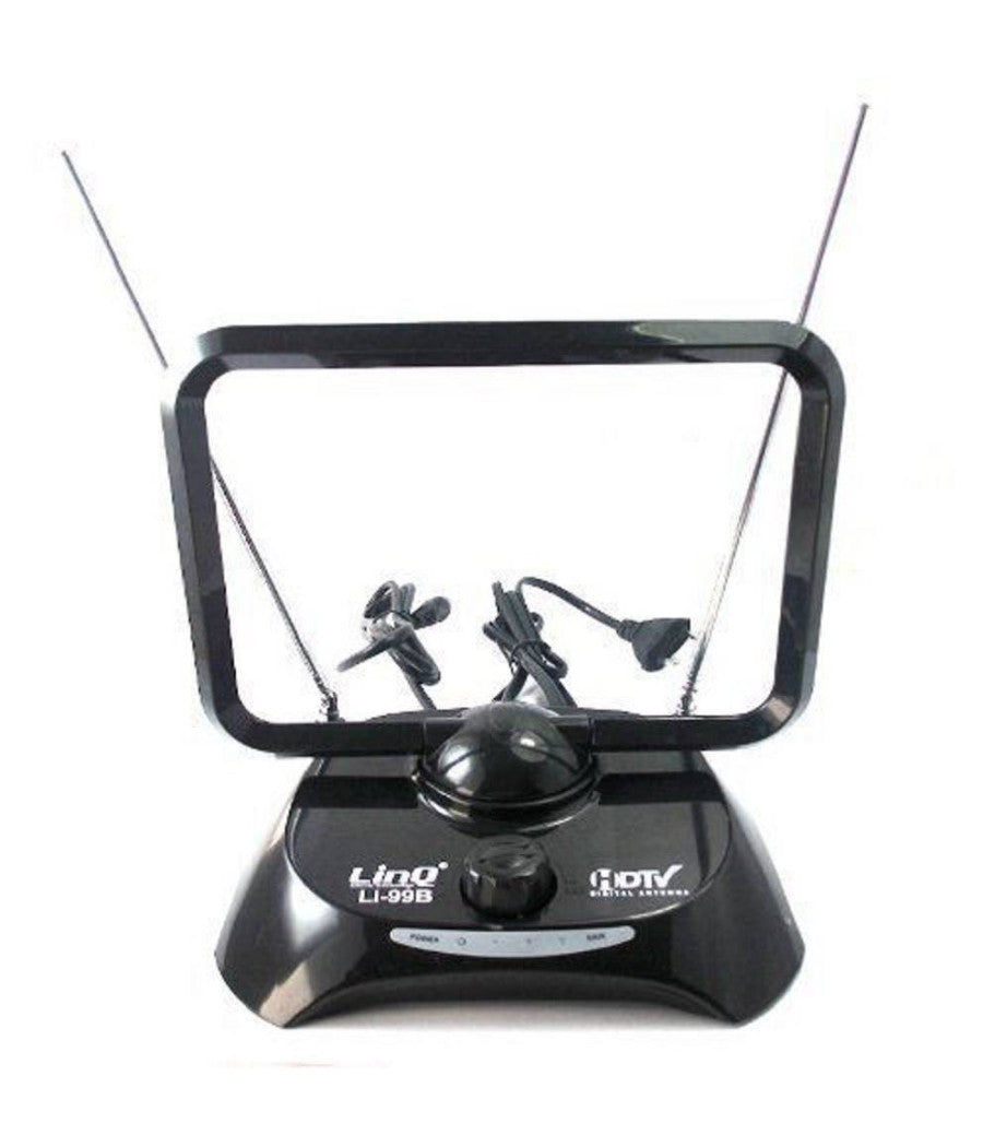 Antenna Digitale Tv Dvb-t Amplificata 38dbi Full Hd Vhf Uhf Portatile Auto Li-99b         