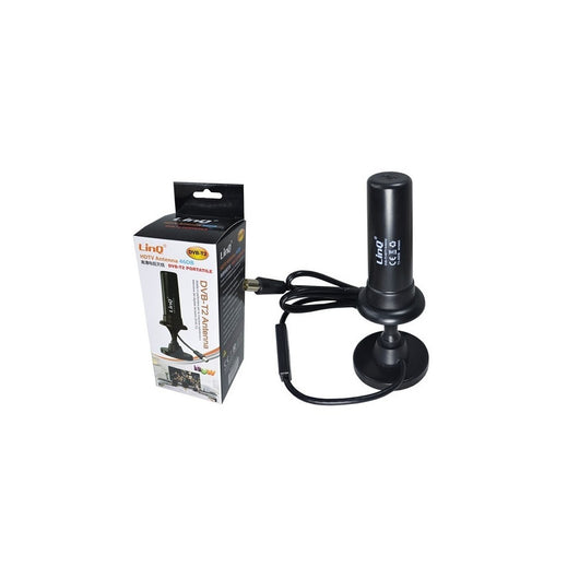 Trade Shop - Antenna Dvb-t2 Tv 46 Dbi Portatile Per Auto Camper Suv Con Calamita Per Esterno -