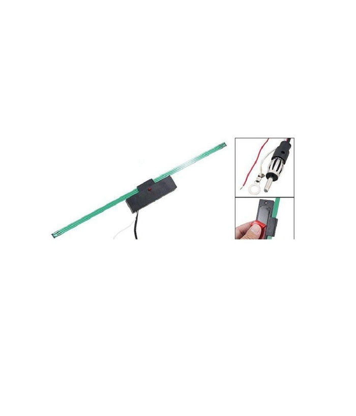 Antenna Interna Adesiva Elettronica 605 Amplificata Universale Per Auto Fm 12v         