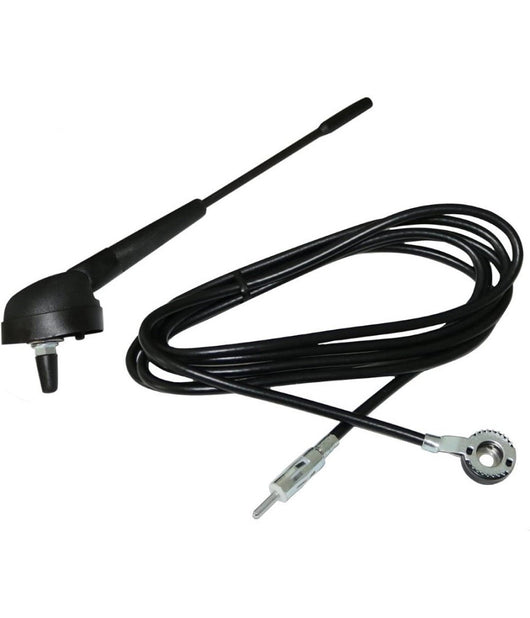 Antenna Per Autoradio 19 Cm Per Tetto Auto Con Cavo Da 2.3 Mt Spina Din Plug         