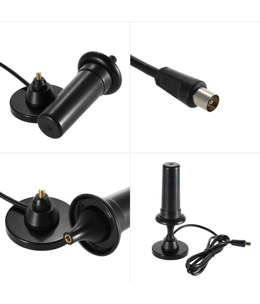 Antenna Tv Digitale 36dbi Ad Alto Guadagno Full Hd 1080p Vhf Dvb Connettore Iec         