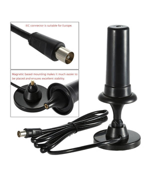 Antenna Tv Digitale 36dbi Ad Alto Guadagno Full Hd 1080p Vhf Dvb Connettore Iec         