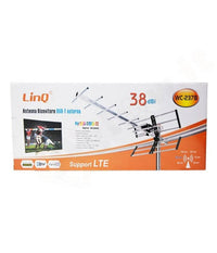Antenna Tv Uhf Dvb-t Dvb-t2 Digitale Esterno Amplificata Hdtv Lte 38dbi Wc-237b         