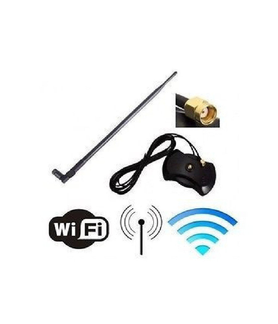 Antenna Wifi Wireless Omnidirezionale 28dbi Attacco Rp-sma 2.4ghz Base Magnetica         