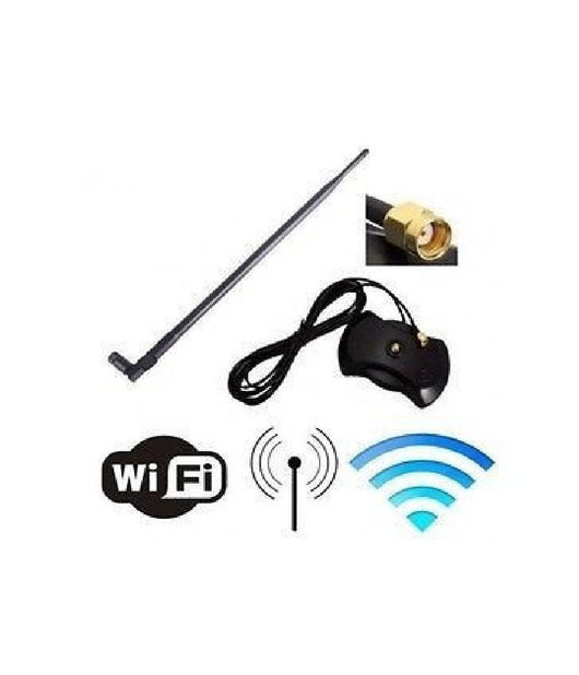 Antenna Wifi Wireless Omnidirezionale 28dbi Attacco Rp-sma 2.4ghz Base Magnetica         