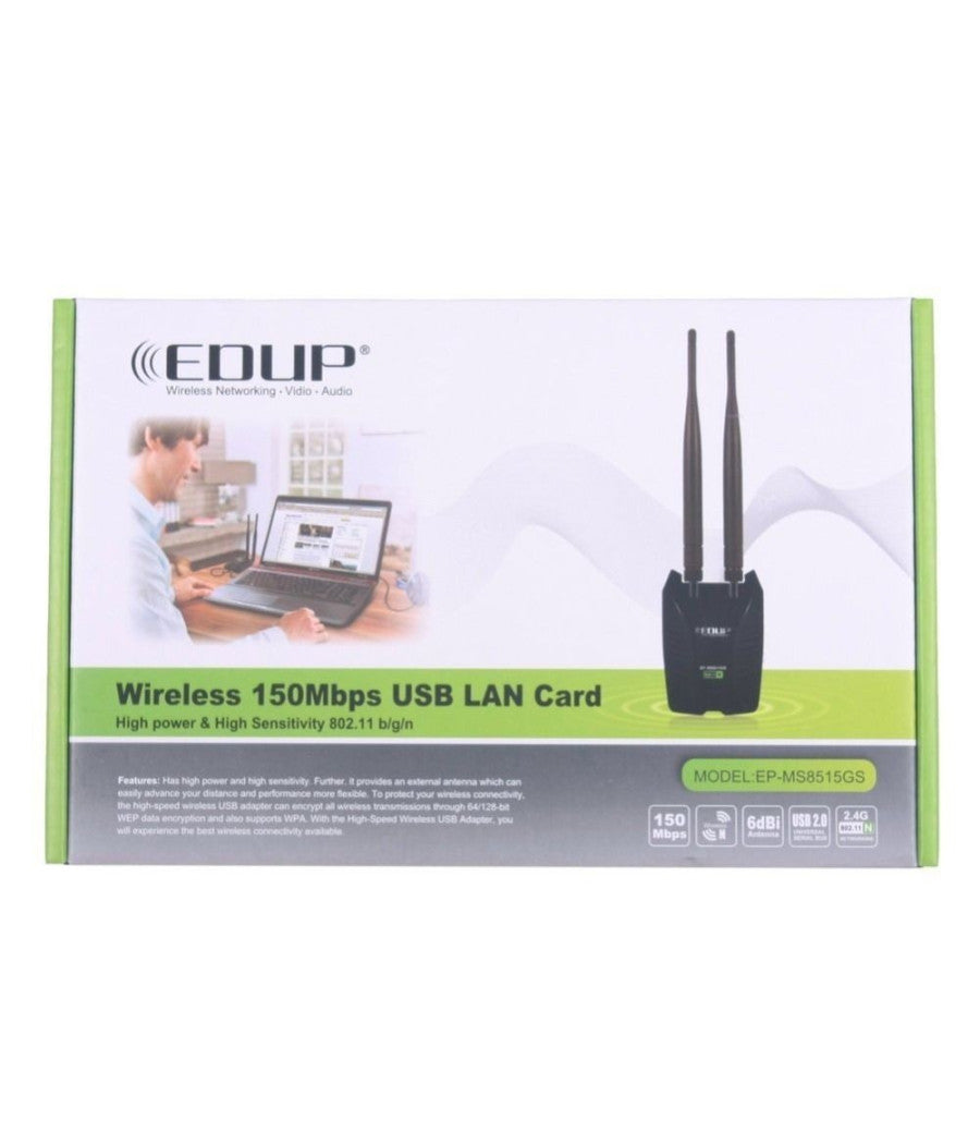 Antenna Wireless Wifi 150mbps 2.4ghz 6dbi Lan Usb Alta Potenza Computer         