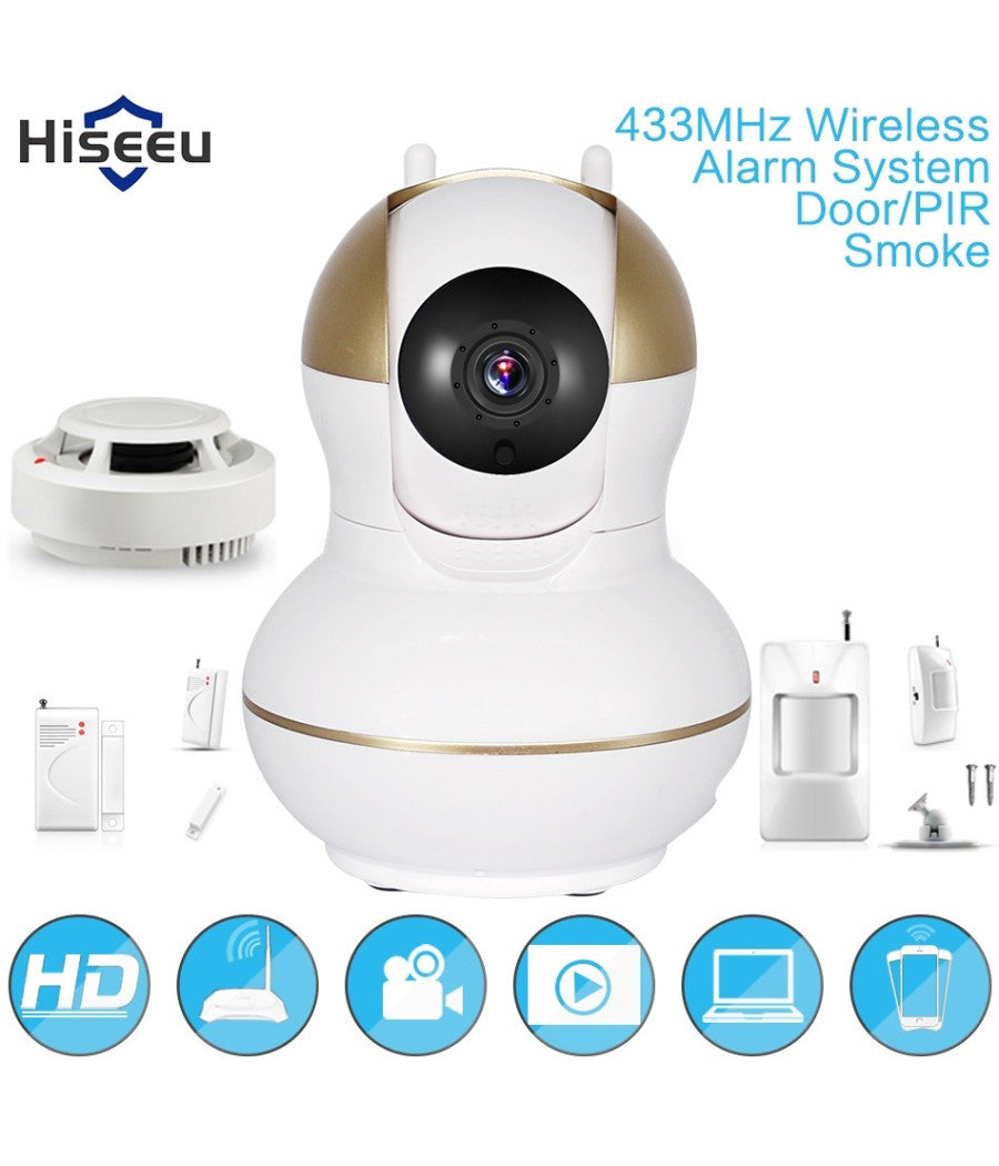 Antifurto Allarme Wireless Controllo Remoto Telecamera Ip Sensore Porte Finestre         