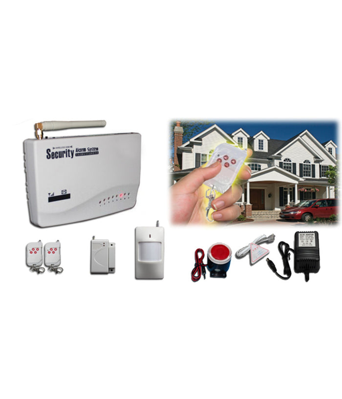 Antifurto Sistema Di Allarme Senza Fili Wireless Con Combinatore Gsm Sirena Casa         