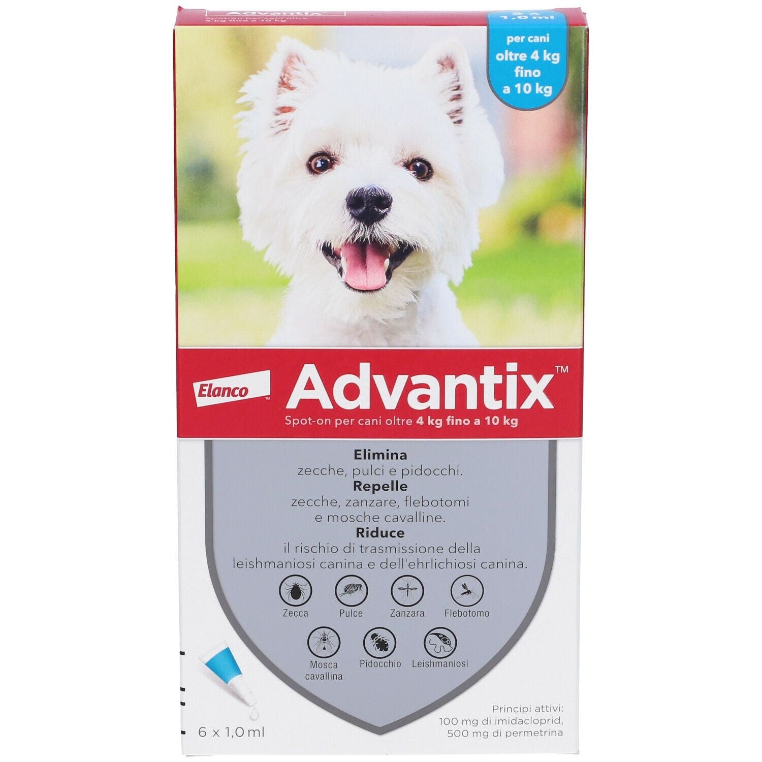 BAYER ADVANTIX SPOT ON 4 PIPETTE CANI  4-10 KG