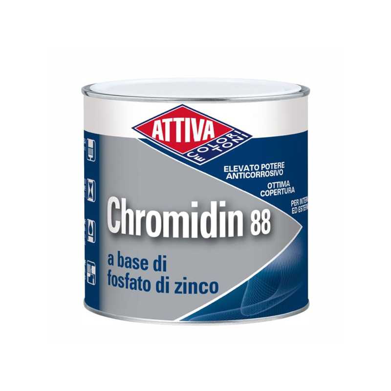 Antiruggine L 2,5 Arancio Chromidin 88 Attiva