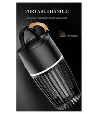 Antizanzare Elettrica Fotocatalitico 360° Portatile Luce Viola Alimentatore Usb         