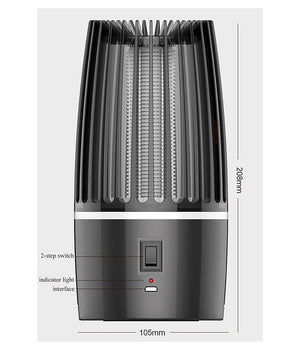 Antizanzare Elettrica Fotocatalitico 360° Portatile Luce Viola Alimentatore Usb         