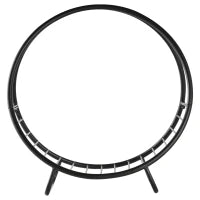 Portalegna in Metallo per Interni ed Esterni per Camino, Porta Legna da Interno con Forma a Cesto, 45x29.5x47cm, Nero