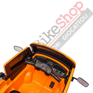 Triciclo Elettrico Piaggio Ape Car Per Bambini -Arancione