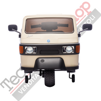 Triciclo Elettrico Piaggio Ape Car Per Bambini -Beige