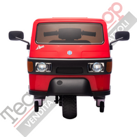 Triciclo Elettrico Piaggio Ape Car Per Bambini -Rosso