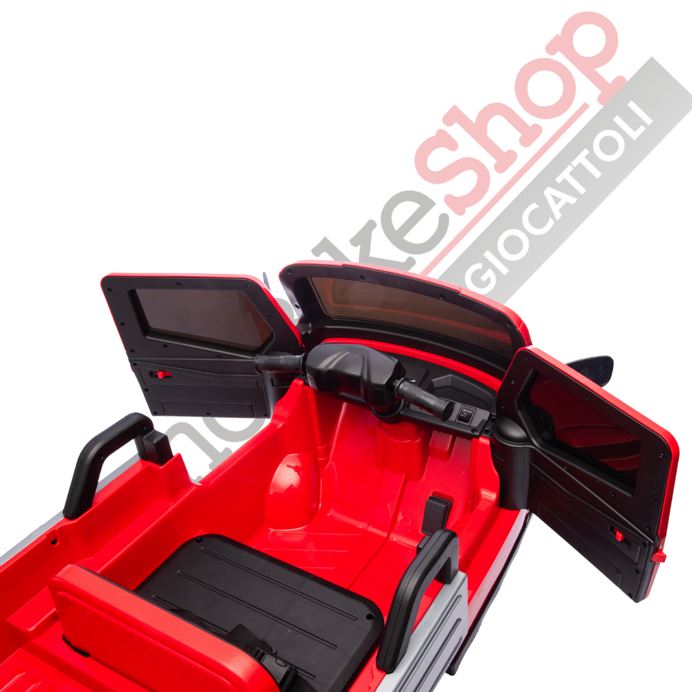 Triciclo Elettrico Piaggio Ape Car Per Bambini -Rosso