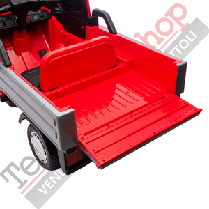 Triciclo Elettrico Piaggio Ape Car Per Bambini -Rosso